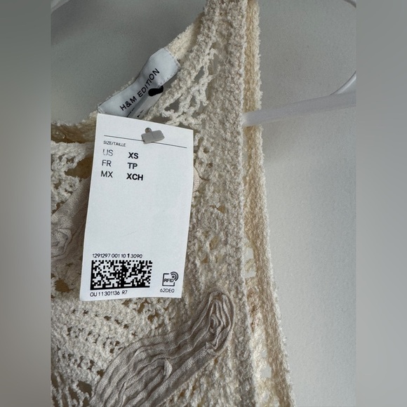 H&M Cream Crochet Mini Dress - Picture 10 of 11